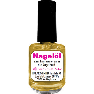 N+M Nagelöl GRAPEFRUIT in 15ml-Pinselflasche - Zum Einmassieren in die Nagelhaut