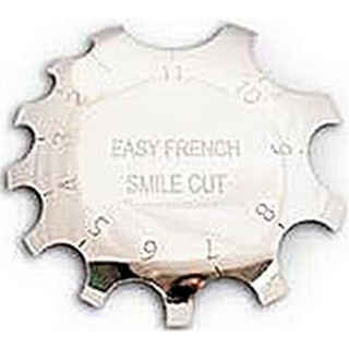 EASY-FRENCH "EASYF-02" Edge-Trimmer Smile-Line-Schablone für Acryl-Modellage