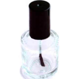 1 Stück transparente Nagellack-Flasche 15ml, OHNE BEFÜLLUNG, Glas