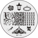 STAMPING-SCHABLONE # BP-03 Katzen, Ornamente, Rose,...