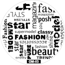 STAMPING-SCHABLONE # OM-03 Supermodel, Star, Fashion,...