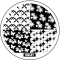 STAMPING-SCHABLONE # OM-01 geometrische Muster, Blüten