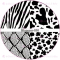 STAMPING-SCHABLONE # BLUENESS-030 Animalprint, Snakeskin, Schlangenhaut, Zebra, Gepard