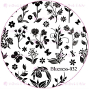 ++ABVERKAUF++ STAMPING-SCHABLONE # BLUENESS-032 Blumen, Blüten, Gräser, Blumenwiese