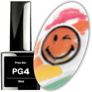 1 Pinselflasche O2 Nails PRINTGEL ++PG4 WEISS-DECKEND++ 10ml: Für noch bessere Druckqualität! Zeitsparend in der Anwendung!  (Muß vor dem Druck aufgetragen werden)