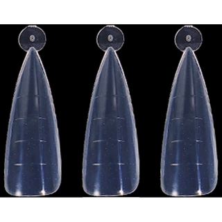 STILETTO-Form: 10 DUAL-TIPS POPITS mit Längenhilfen: Für Acrylgel, Acryl und UV-Gel. Wiederverwendbar. 1x10 Größen