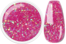 N+M EXTREME-GLITTERGEL 4ml ++ROSA (irisierend)++ LED/UV. mittel-/dickviskos, sehr gute Deckkraft.