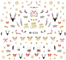 Nagelsticker wasserlöslich #M+526 Merry Christmas...