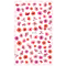 Selbstklebende Nagelsticker # F775 Aquarellblüten Pink + Rot