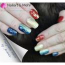 N+M SUPREME-Glitter-Farbgel 5g ++ROYAL-GOLD++ Deckend, kein Aufrühren, untereinander mischbar. UV, CCFL und LED