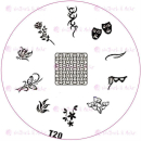 STAMPING-SCHABLONE # T-20   TRIBALS, , PUZZLE-TEILE,...