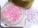 1 Döschen MULTI-GLITZZZER, #MG-09 ROSA-IRISIEREND