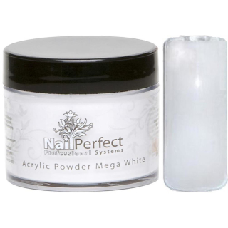 NailPerfect Premium Acryl Powder 100g: MEGA-WHITE