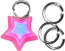 Silberfarbenes Dangel Piercing "RAINBOW-STERN",...