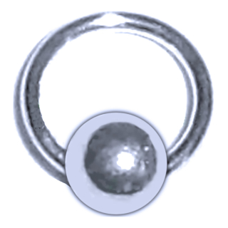 Sterling Silber / KUGEL: 1,5mm / RING: 4mm
